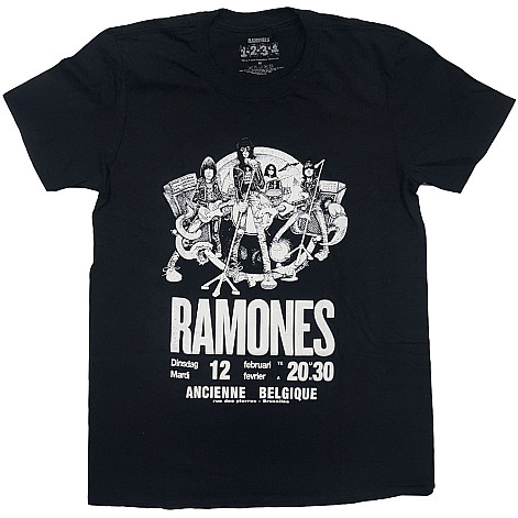 Ramones tričko, Belgique Black, pánské