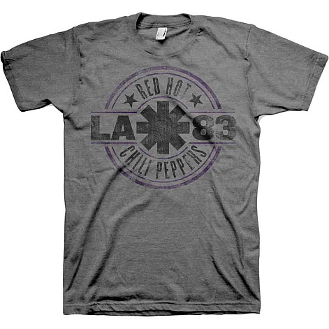 Red Hot Chili Peppers tričko, LA 83 Charcoal Grey, pánské