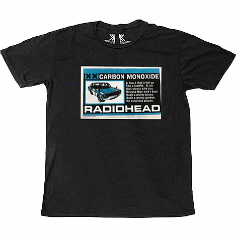 Radiohead tričko, Carbon Patch Organic Black, pánské