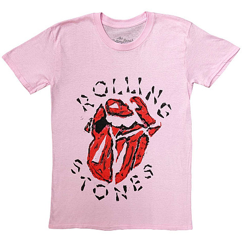 Rolling Stones tričko, Hackney Diamonds Painted Tongue Pink, pánské