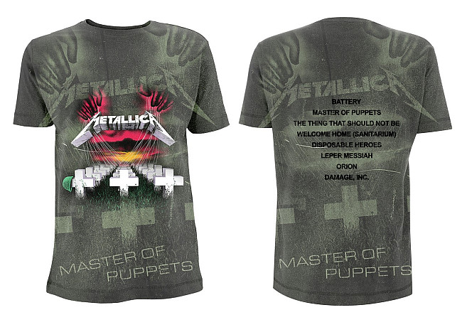 Metallica tričko, Master Of Puppets Charcoal, pánské