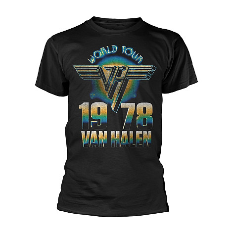 Van Halen tričko, World Tour '78 Black, pánské