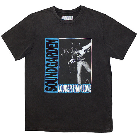 Soundgarden tričko, Louder Than Love Stone Wash Charcoal Grey, pánské