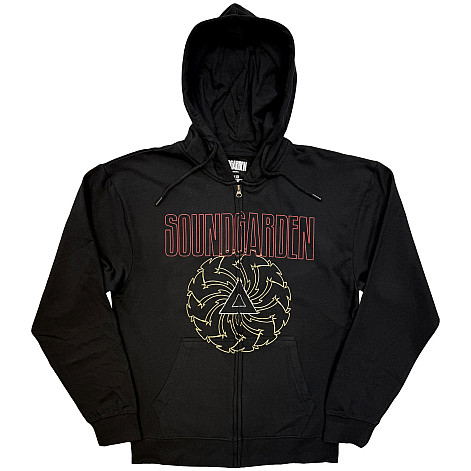 Soundgarden mikina, Spiral & Logo Zipped Black, pánská