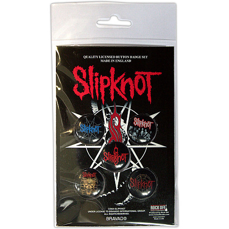 Slipknot set 5-ti placek průměr 25 mm, Tribal S