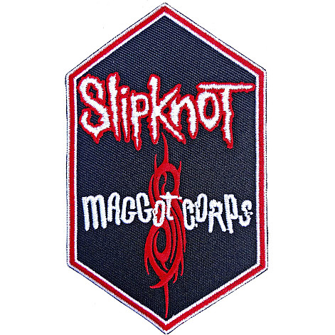 Slipknot tkaná nažehlovačka PES 130x79 mm, Maggot Corps