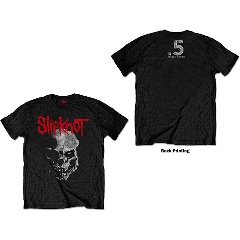 Slipknot tričko, Gray Chapter Skull BP Black, pánské