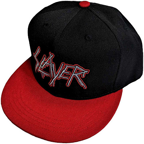 Slayer kšiltovka, Snapback Dripping Logo Outline Red & Black
