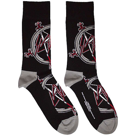 Slayer ponožky, Pentagram Black, unisex - velikost 4 až 7 (36 až 40 EU)