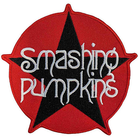 Smashing Pumpkins tkaná nažehlovačka PES 120 mm, Star Logo