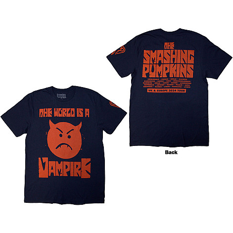 Smashing Pumpkins tričko, World Is A Vampire BP Navy Blue, pánské
