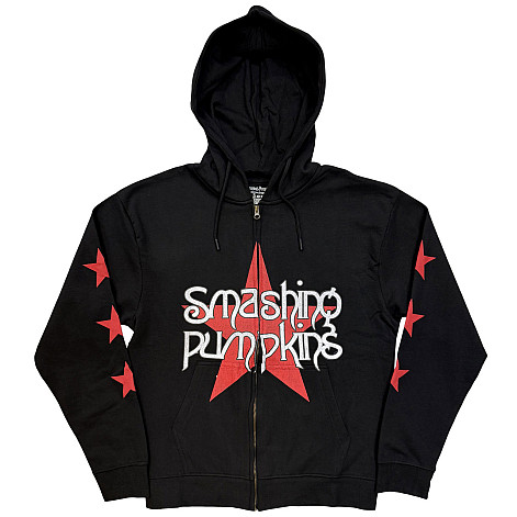 Smashing Pumpkins mikina, Star Logo Zipped Black, pánská