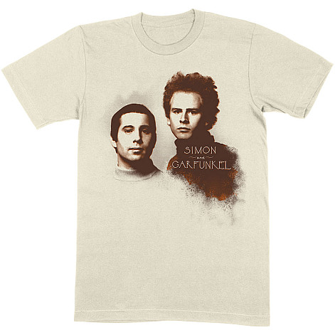Simon & Garfunkel tričko, Faces Beige, pánské