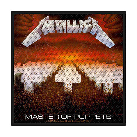 Metallica nášivka 100 x100 mm, Master of Puppets