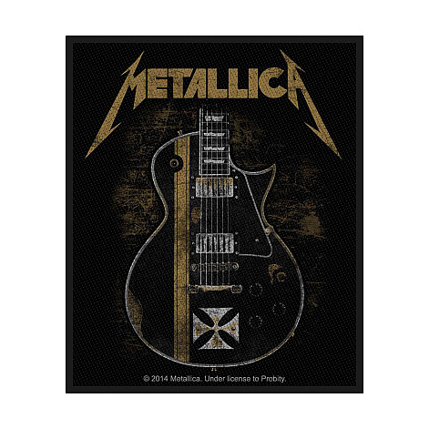 Metallica nášivka 100 x100 mm, Hetfield Guitar