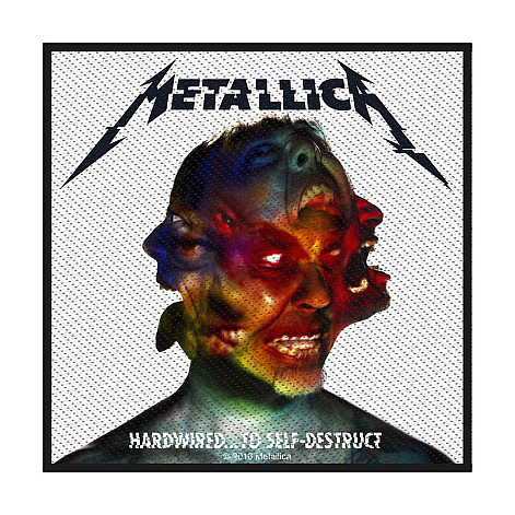 Metallica nášivka 100 x100 mm, Hardwired To Self Destruct