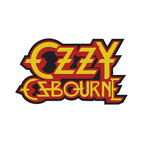 Ozzy Osbourne tkaná nášivka PES 100x45 mm, Logo Cut-Out