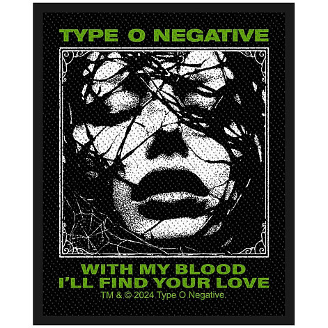 Type O Negative tkaná nášivka PES 100 x 50 mm, With My Blood