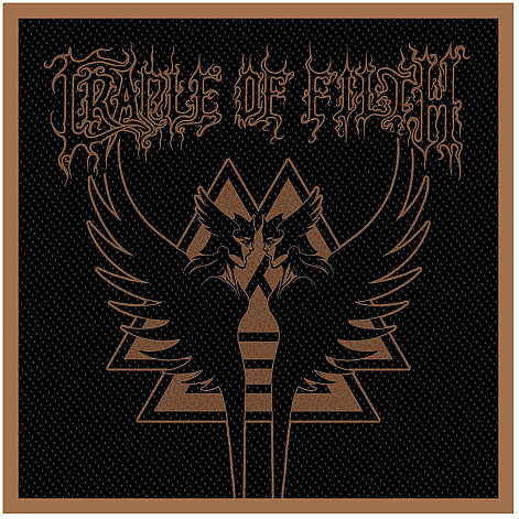 Cradle Of Filth tkaná nášivka PES 100x100 mm, Valkyrie Sigil