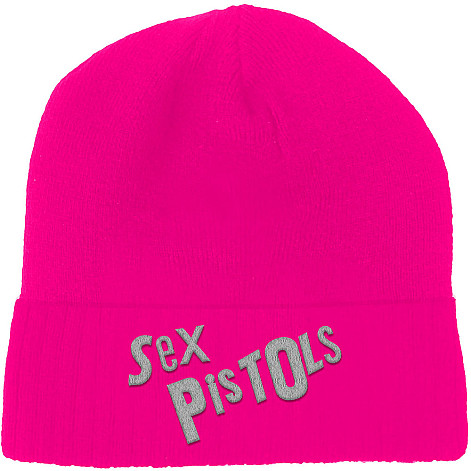 Sex Pistols zimní kulich, Logo Fluorescent Pink