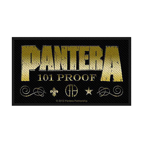 Pantera tkaná nášivka PES 100x45 mm, Whiskey Label