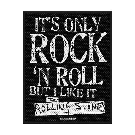 The Rolling Stones tkaná nášivka PES 100x80 mm, It's Only Rock N' Roll