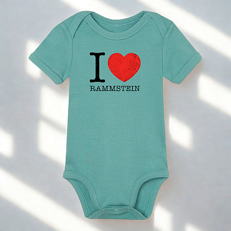 Rammstein kojenecké body, I Love Rammstein Peppermint Green, dětské