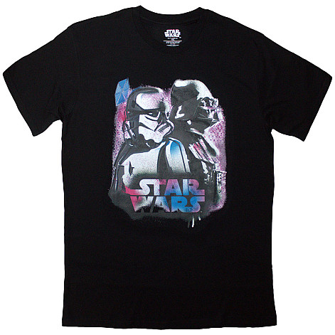 Star Wars tričko, Vader & Trooper Neon Black, pánské