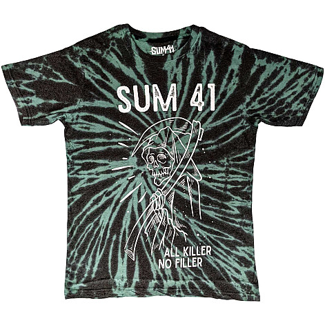 Sum 41 tričko, Reaper Eco Dip Dye Green, pánské