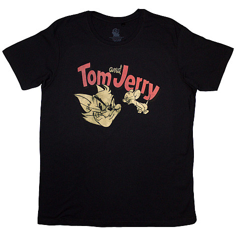 Tom & Jerry tričko, Retro Black, pánské