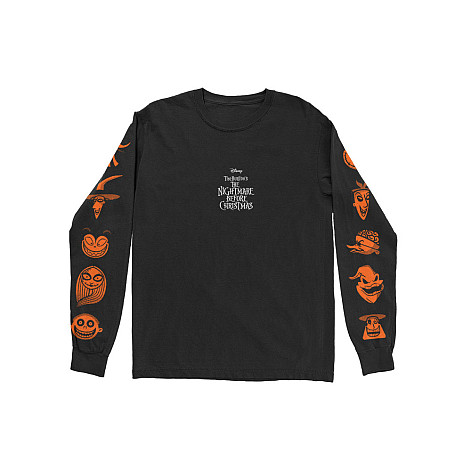 The Nightmare Before Christmas tričko dlouhý rukáv, Orange BP Black, pánské