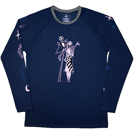 The Nightmare Before Christmas tričko dlouhý rukáv, Celestial Navy, pánské