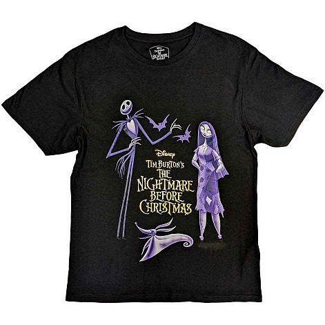 The Nightmare Before Christmas tričko, Purple Characters V.2 Black, pánské