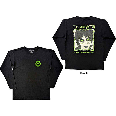 Type O Negative tričko dlouhý rukáv, I Don't Wanna Be Me BP Black, pánské