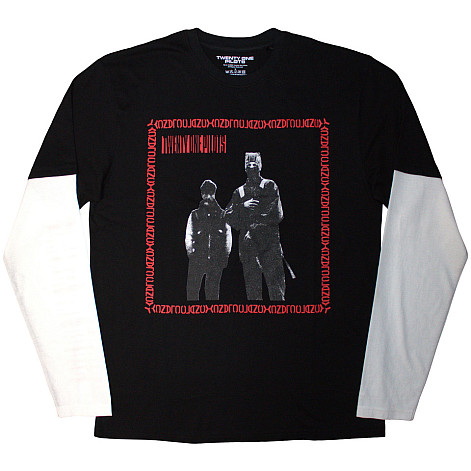 Twenty One Pilots tričko dlouhý rukáv, Run Frame Black & White, pánské