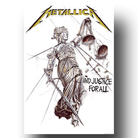 Metallica textilní banner 70cm x 106cm, And Justice For All