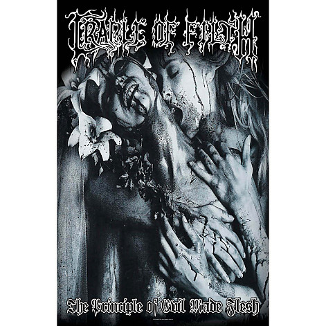 Cradle Of Filth textilní banner 68cm x 106cm, Principle Of Evil Made Flesh