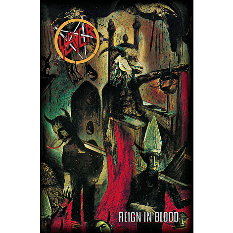 Slayer textilní banner 68cm x 106cm, Reign In Blood