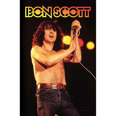 AC/DC textilní banner PES 70cm x 106cm, Bon Scott