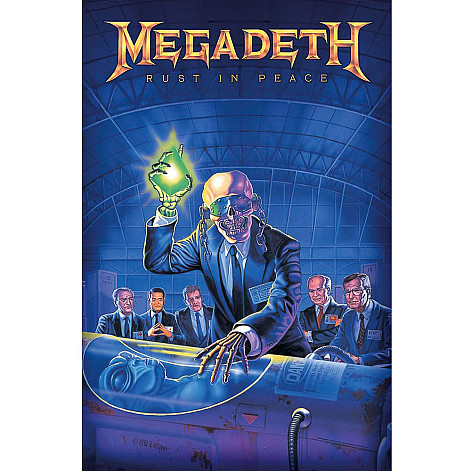 Megadeth textilní banner 70cm x 106cm, Rust In Peace