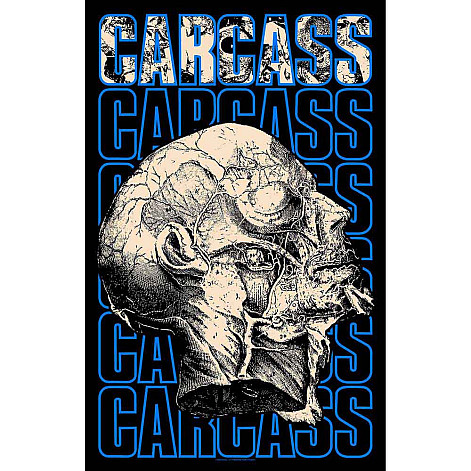 Carcass textilní banner PES 70cm x 106cm, Necro Head
