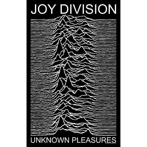 Joy Division textilní banner 70cm x 106cm, Unknown Pleasures