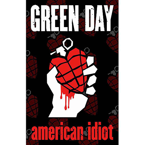 Green Day textilní banner 70cm x 106cm, American Idiot