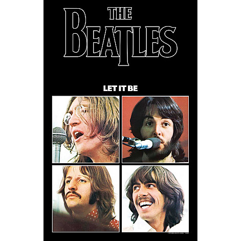 The Beatles textilní banner 70cm x 106cm, Let It Be
