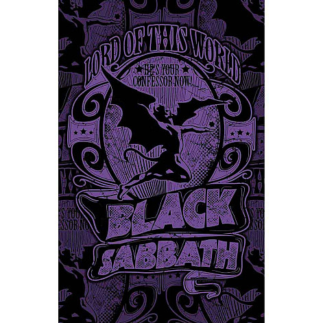 Black Sabbath textilní banner 70cm x 106cm, Lord Of This World