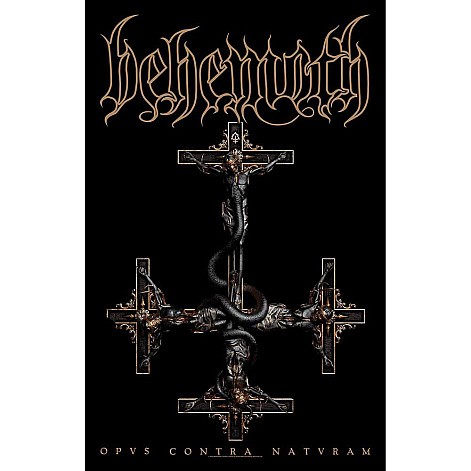 Behemoth textilní banner PES 70cm x 106cm, Opvs Contra Natvram