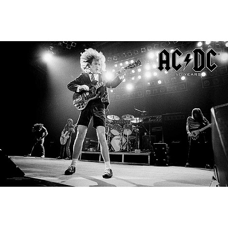 AC/DC textilní banner PES 70cm x 106cm, 50 Years