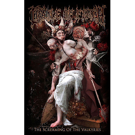 Cradle Of Filth textilní banner PES 70cm x 106cm, Screaming Of The Valkyries