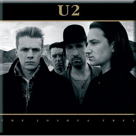 U2 magnet na lednici 75mm x 75mm, Joshua Tree