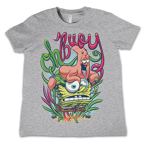SpongeBob Squarepants tričko, Oh Boy Grey Kids, dětské